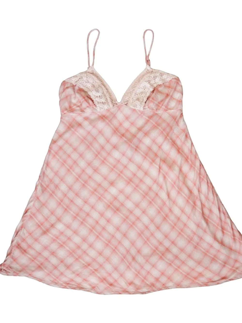 Free People Gracie Plaid Slip Dress